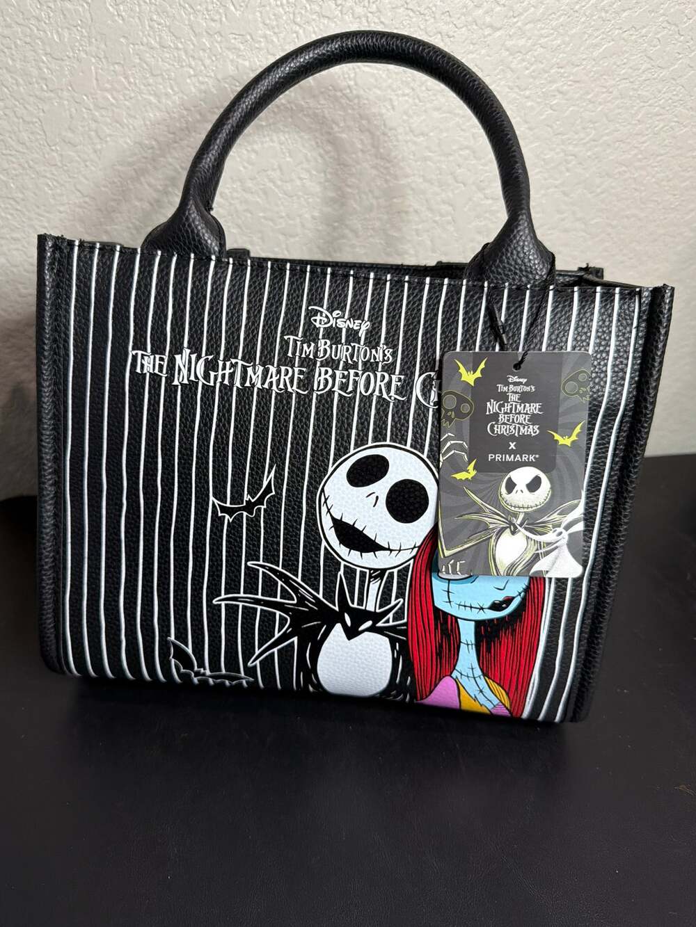 Disney Primark Nightmare Before Christmas Jack & Sally Tote Purse NWT